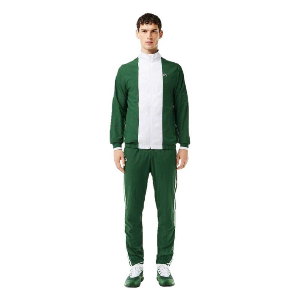 Lacoste Mens Daniil Medvedev Zip Neck Tracksuit / Green/White